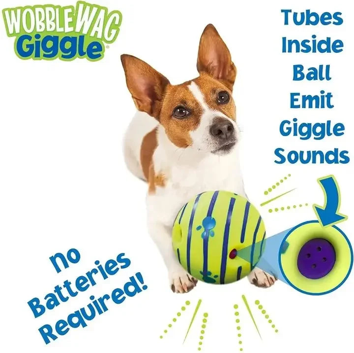 Funny Interactive Giggle Ball - Balls for Dog IQ Training, Pet Interactive Toy, Stimulating Play, Mental Stimulation, and Exerci