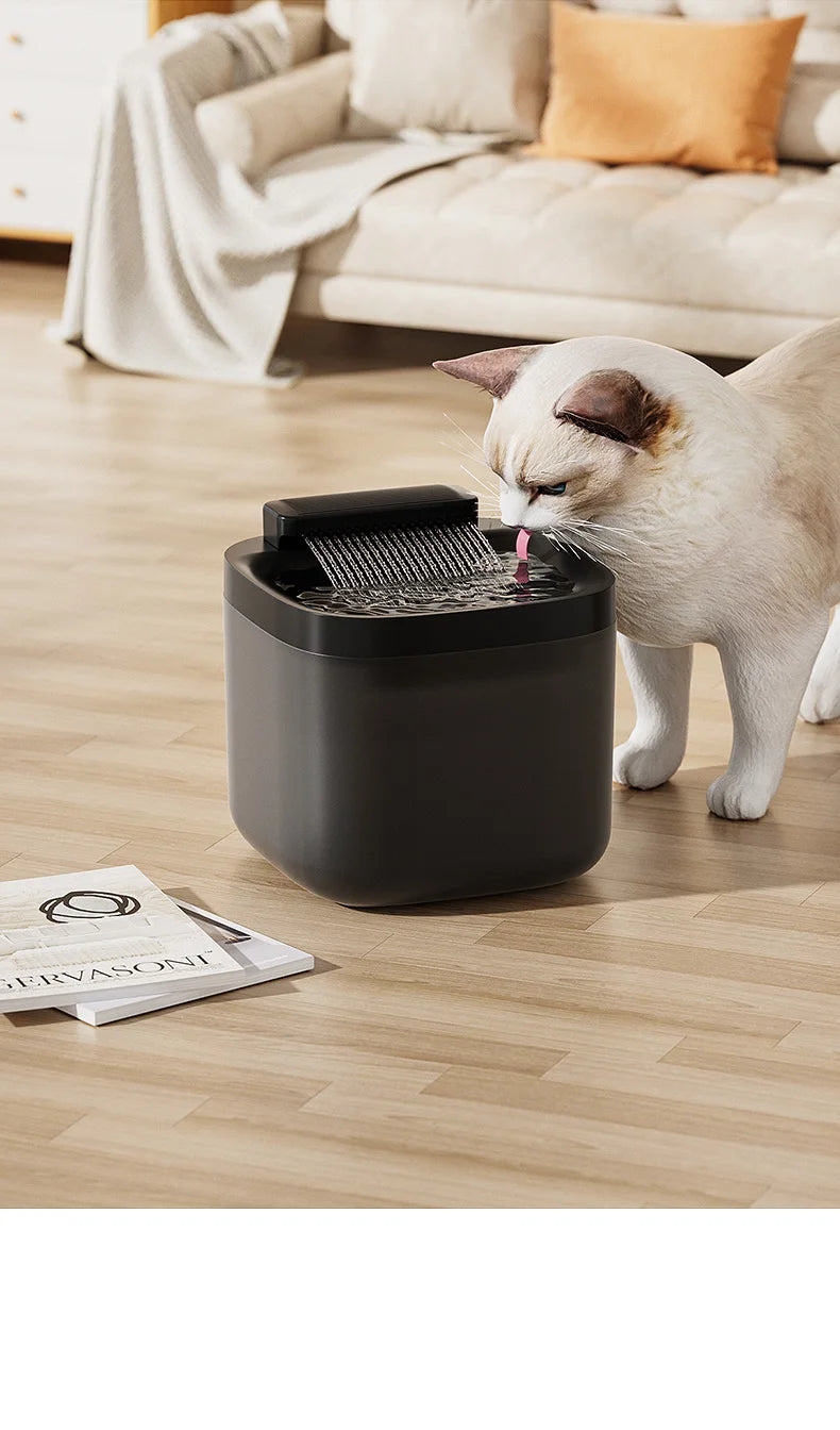 3L USB Pet Water Fountain with Pump & Filter Anti-Dry Burning Cat Water Dispenser Auto Recirculating Pet Water Flow Drinker