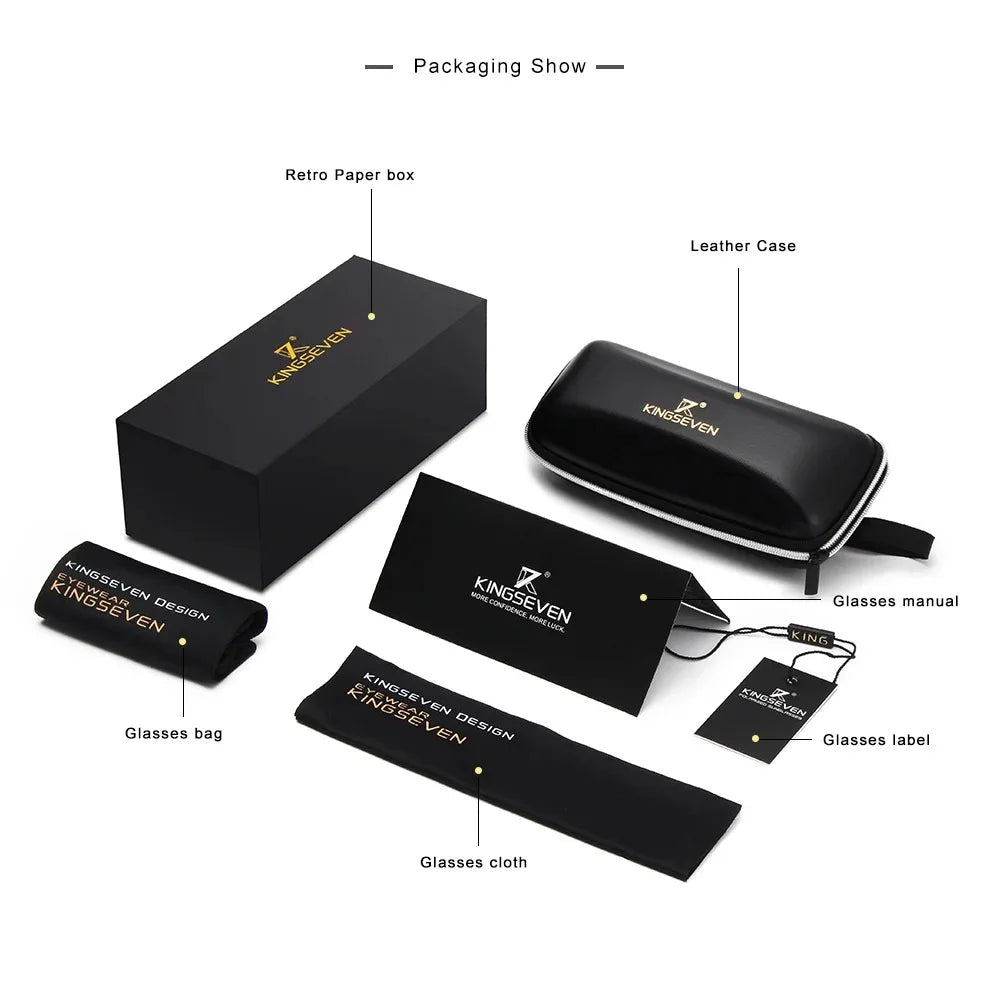 KINGSEVEN New 99% Anti-Blue Ray Glasses Transparent Lens Eyeglasses Men Women Computer Blue Light Blocking Decorative Eyewear