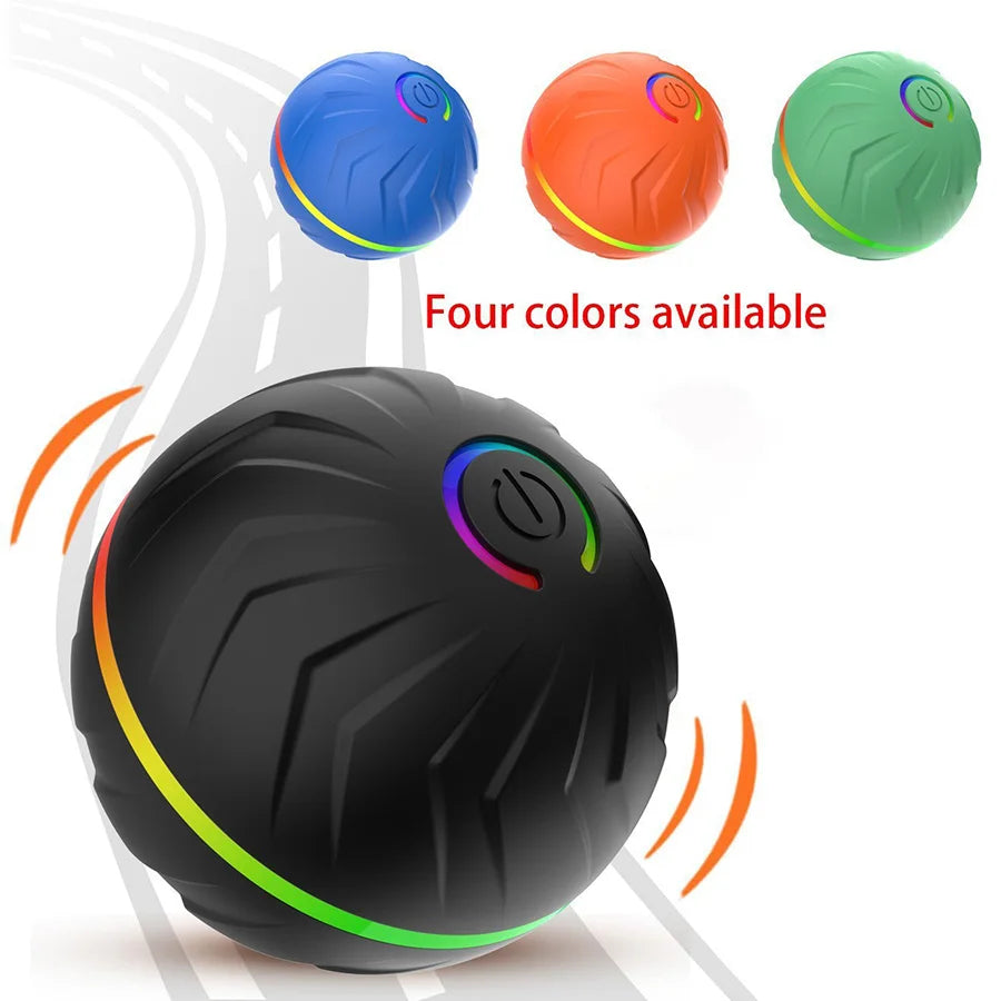 Interactive Smart Dogs Toys Balls - USB Automatic Moving Bouncing Ball for Puppy to Large dog-Electronic Pets Ball Birthday Gift