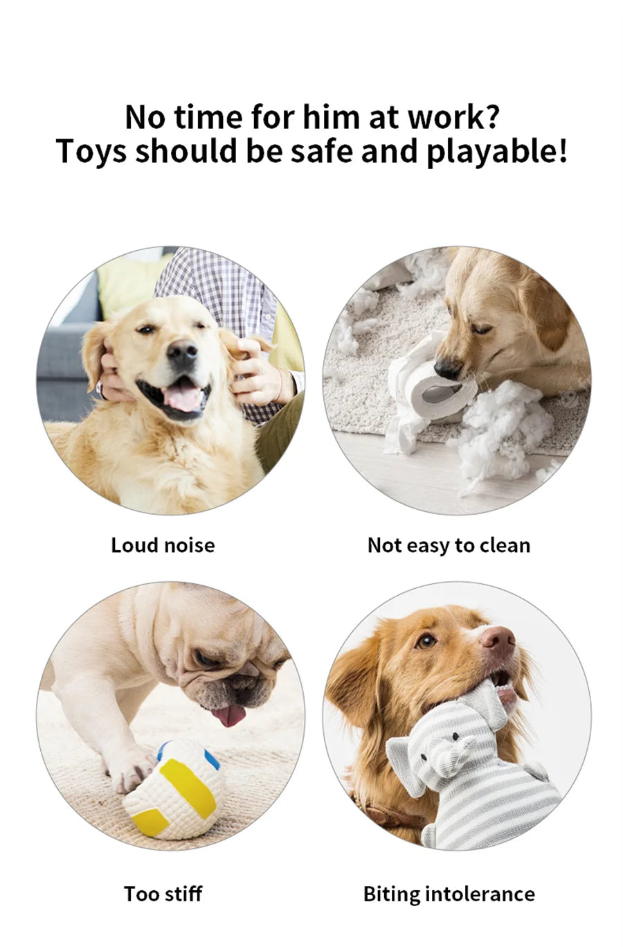 Interactive Smart Dogs Toys Balls - USB Automatic Moving Bouncing Ball for Puppy to Large dog-Electronic Pets Ball Birthday Gift