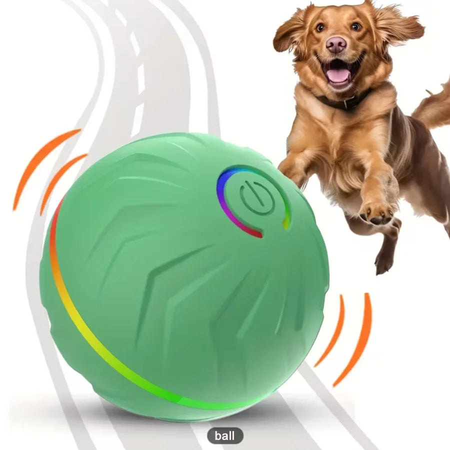 Interactive Smart Dogs Toys Balls - USB Automatic Moving Bouncing Ball for Puppy to Large dog-Electronic Pets Ball Birthday Gift