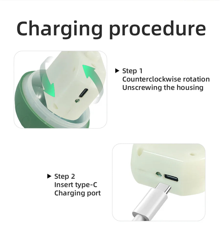 Interactive Smart Dogs Toys Balls - USB Automatic Moving Bouncing Ball for Puppy to Large dog-Electronic Pets Ball Birthday Gift