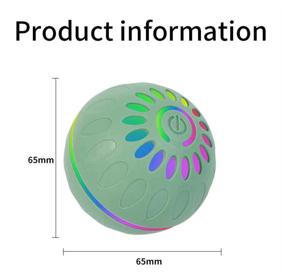 Interactive Smart Dogs Toys Balls - USB Automatic Moving Bouncing Ball for Puppy to Large dog-Electronic Pets Ball Birthday Gift