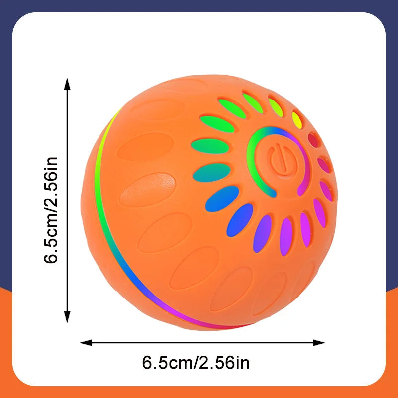 Interactive Smart Dogs Toys Balls - USB Automatic Moving Bouncing Ball for Puppy to Large dog-Electronic Pets Ball Birthday Gift