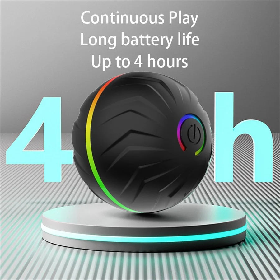 Interactive Smart Dogs Toys Balls - USB Automatic Moving Bouncing Ball for Puppy to Large dog-Electronic Pets Ball Birthday Gift