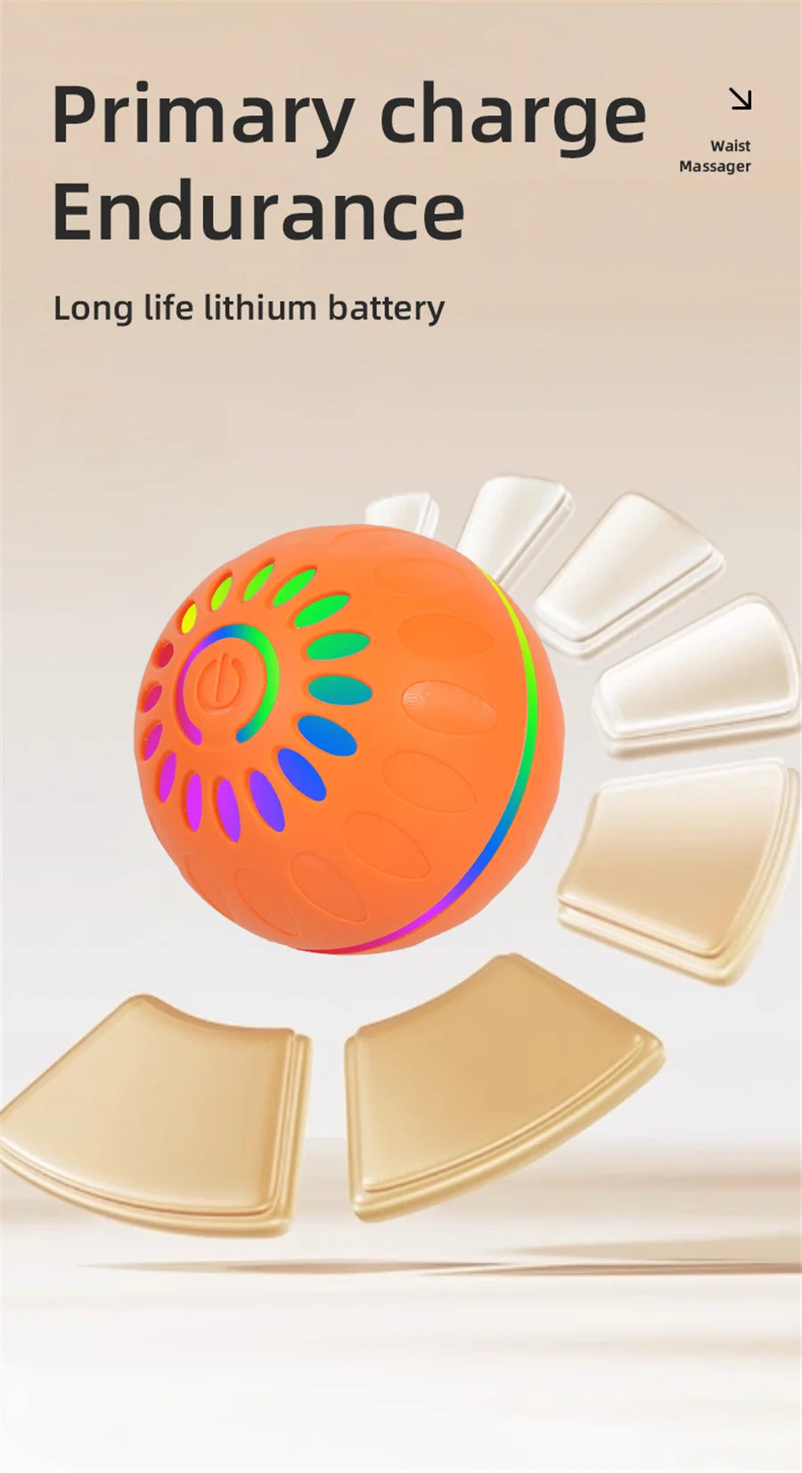 Interactive Smart Dogs Toys Balls - USB Automatic Moving Bouncing Ball for Puppy to Large dog-Electronic Pets Ball Birthday Gift