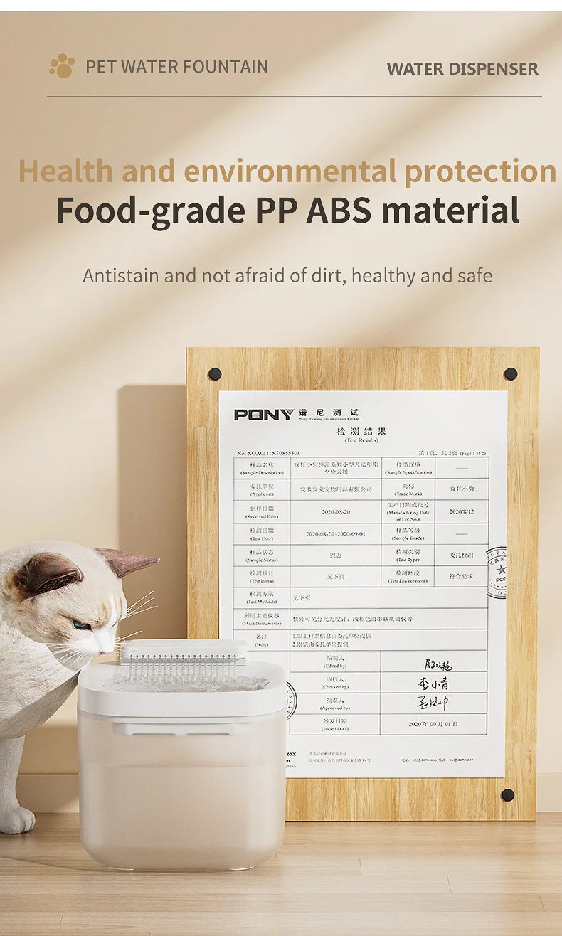 3L USB Pet Water Fountain with Pump & Filter Anti-Dry Burning Cat Water Dispenser Auto Recirculating Pet Water Flow Drinker