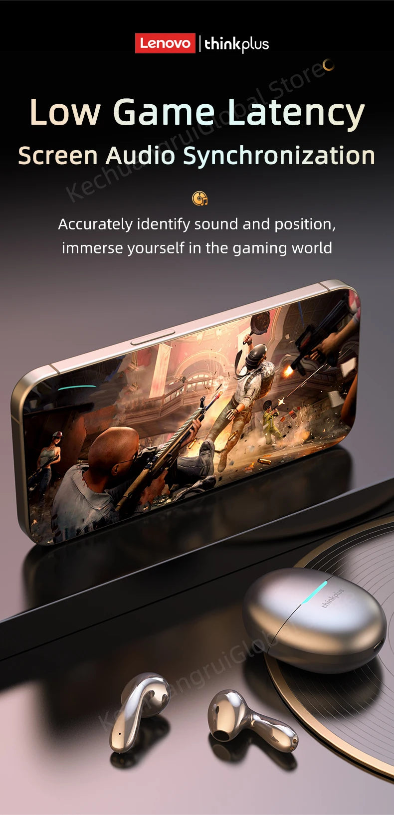 2025 Original Lenovo LP48 TWS Earphone Wireless Bluetooth 5.4 Headset Half In Ear Noise Reduction Free EarBuds For Huawei iPhone