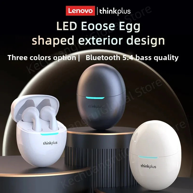 2025 Original Lenovo LP48 TWS Earphone Wireless Bluetooth 5.4 Headset Half In Ear Noise Reduction Free EarBuds For Huawei iPhone