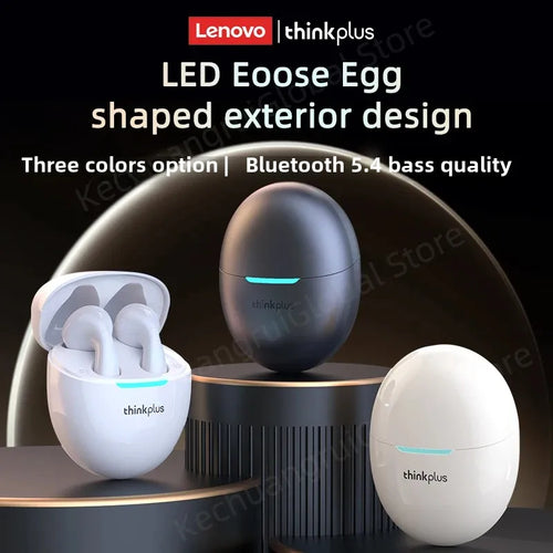 2025 Original Lenovo LP48 TWS Earphone Wireless Bluetooth 5.4 Headset Half In Ear Noise Reduction Free EarBuds For Huawei iPhone