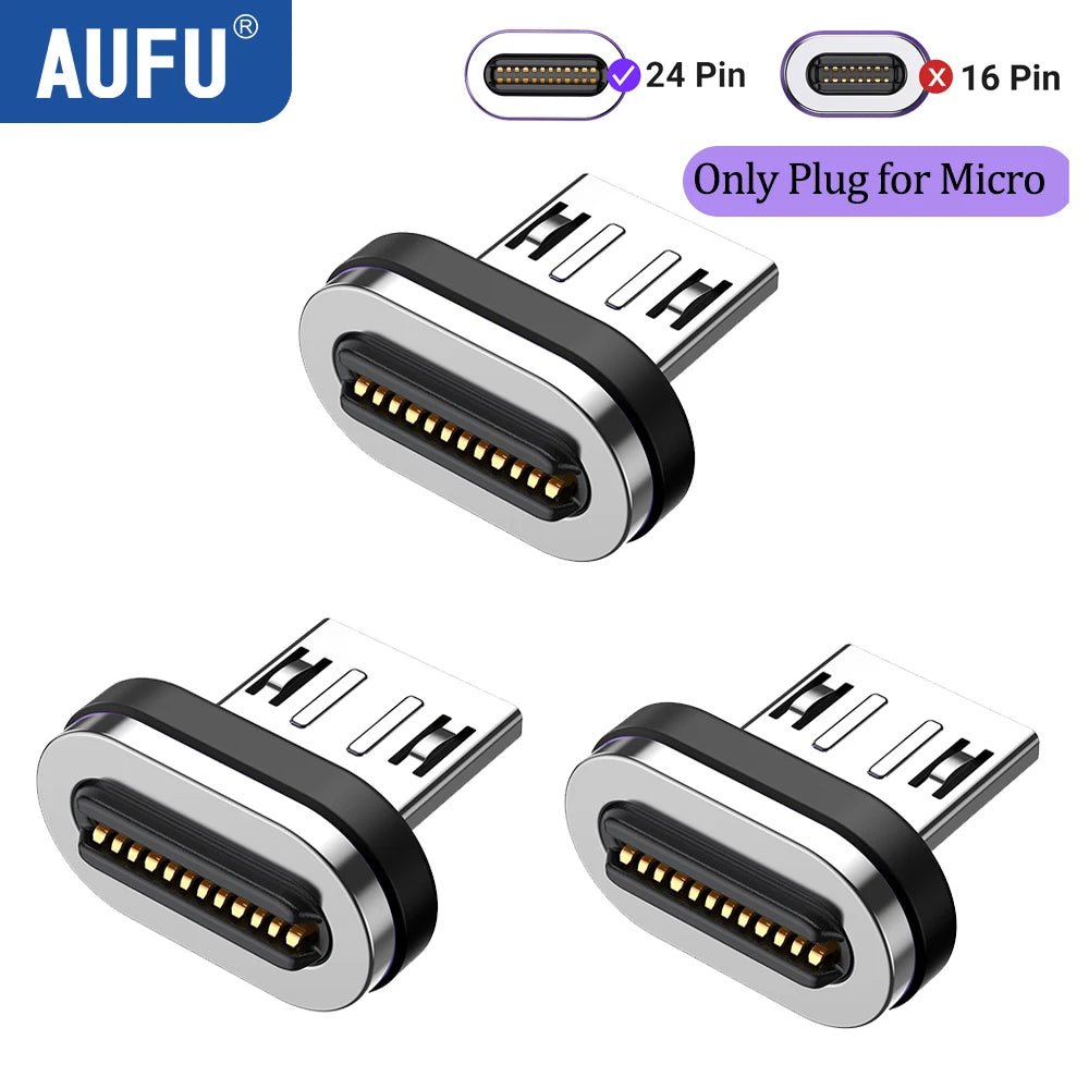 AUFU PD240W Magnetic USB C Adapter For Iphone USB4 OTG Connector 40Gbps 8K60Hz Type C Female Converter For Thunderbolt 4 Macbook